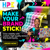 Custom Vinyl Stickers – Full-Color, Water-Resistant