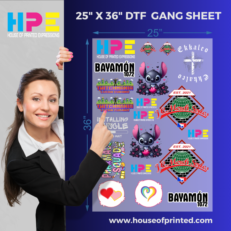 Gangsheet image