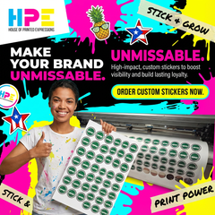 Custom Vinyl Stickers – Full-Color, Water-Resistant