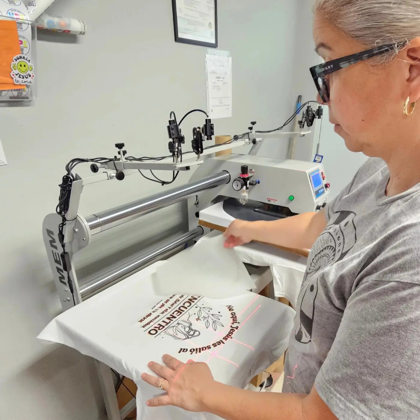 Applying a DTF Transfer with a Heat Press